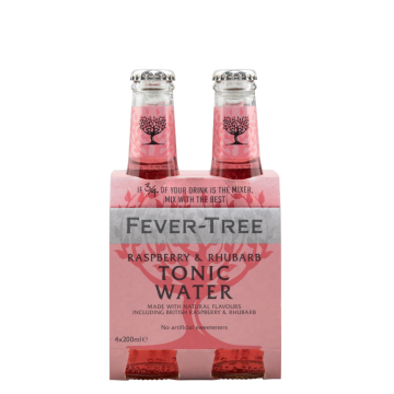 Fever Tree Raspberry & Rhubarb Tonic Water 4-pack